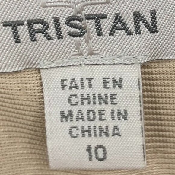 Tristan Black creme silk & lace V neck spaghetti strap  mini dress size 10 - Picture 3 of 10